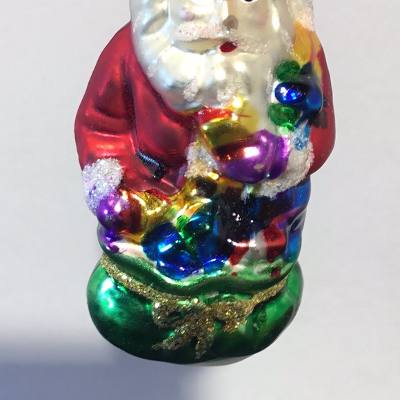 VTG Blown Glass Old Santa Christmas Ornament - Picture 13 of 16